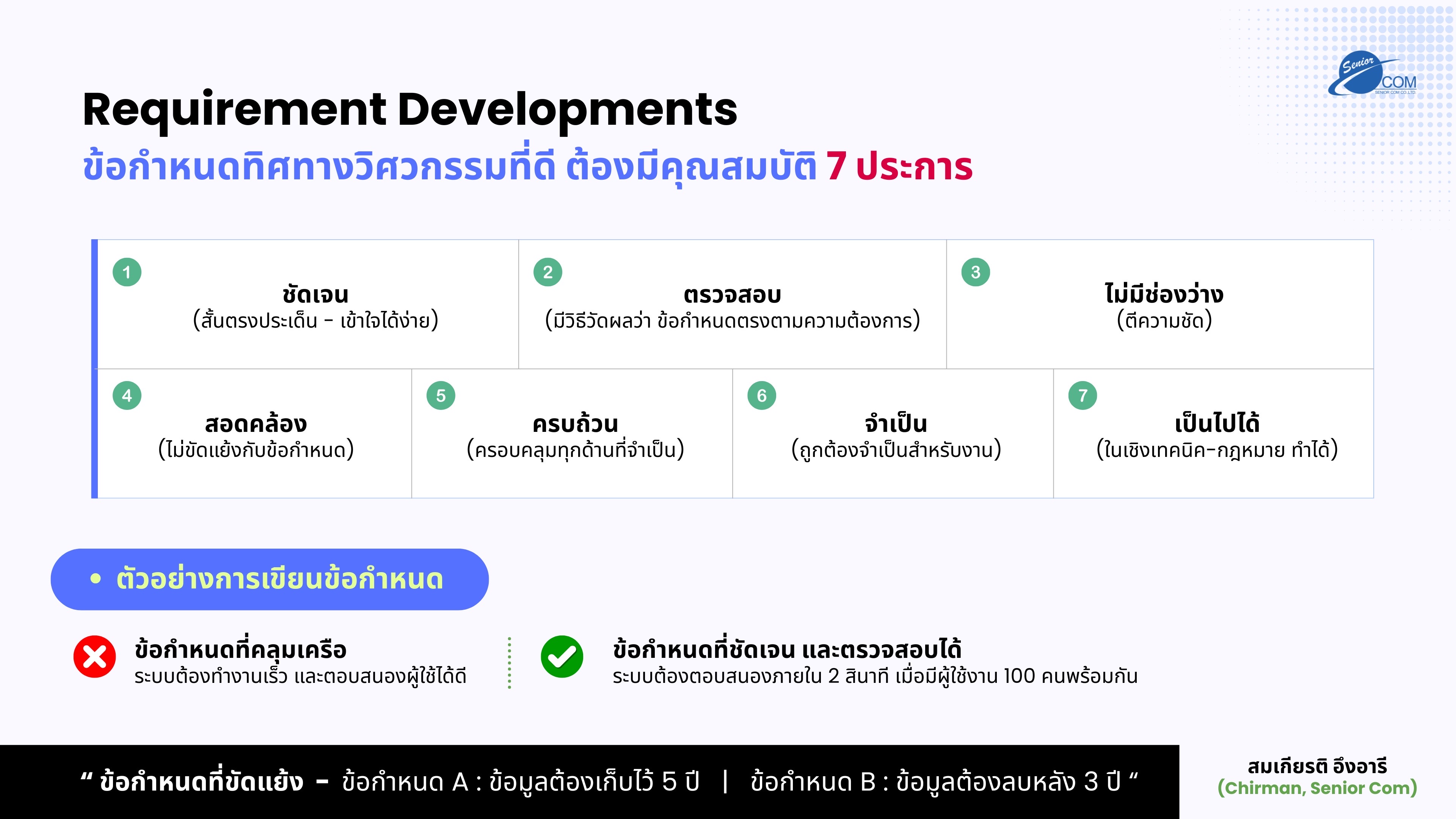 Requirement Developments